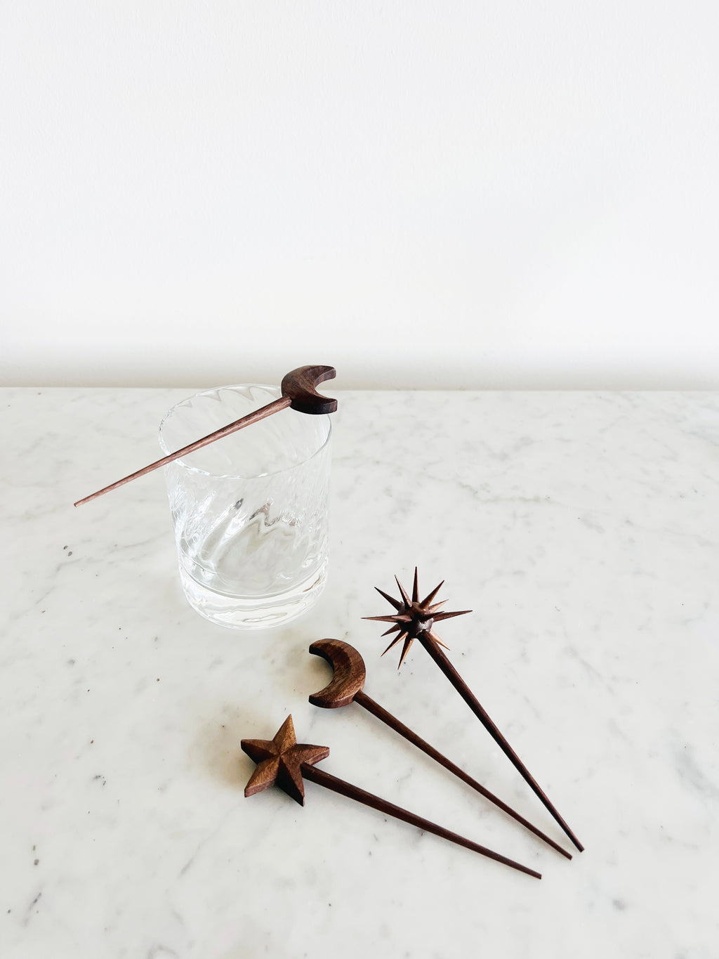 Eisa Walnut Cocktail Picks